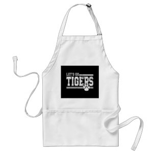 Avental Vintage Tigers School Sports Name Retro
