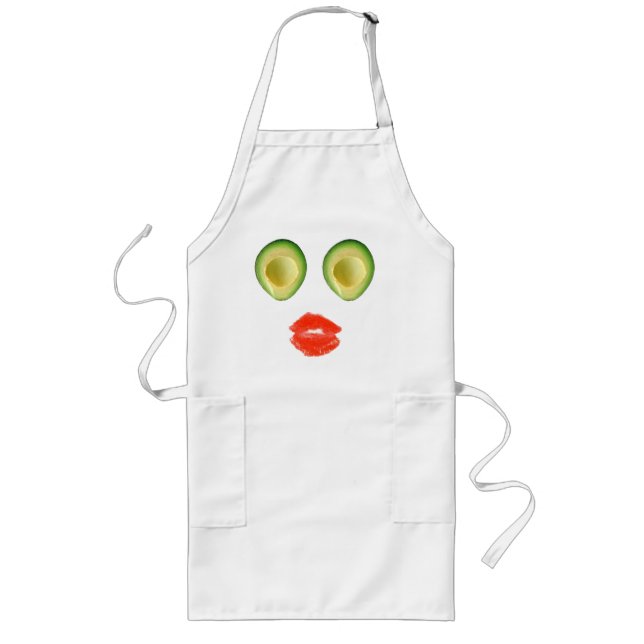 Avental Visita Adorável do Avocado para Rosa (Frente)