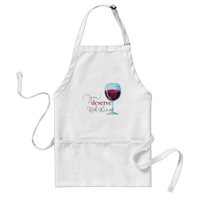 Avental Você Merece Vinho Vermelho (Frente)