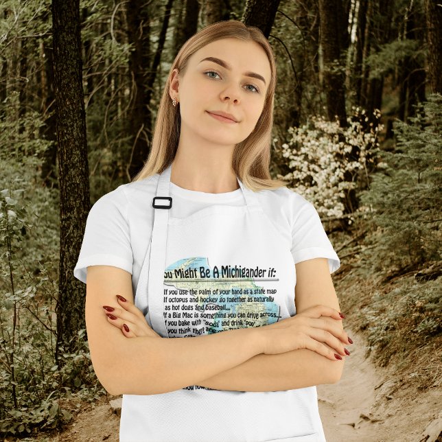 Avental Você Pode Ser Um Michigander Se: (Criador carregado)