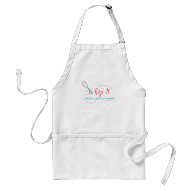 Avental Whip It Whisk Bakery Nome Personalizado (Frente)