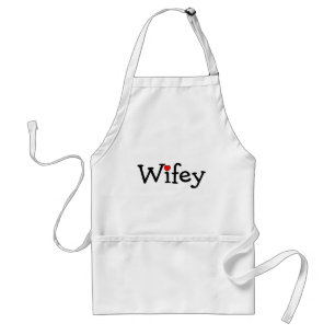 Avental Wifey com coração