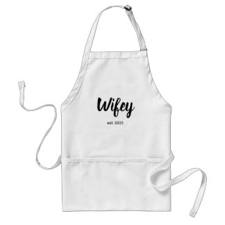 Avental Wifey Custom Bride, Fiance Gift