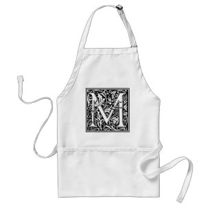 Avental William Morris Alphabet "M"