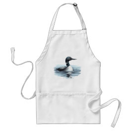 Avental Wilness Art Common Loon Bird Apron