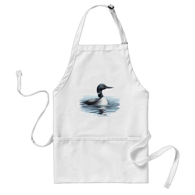Avental Wilness Art Common Loon Bird Apron (Frente)