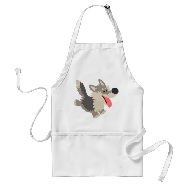 Avental Wolf Apron, Um Cartoon Gelado (Frente)