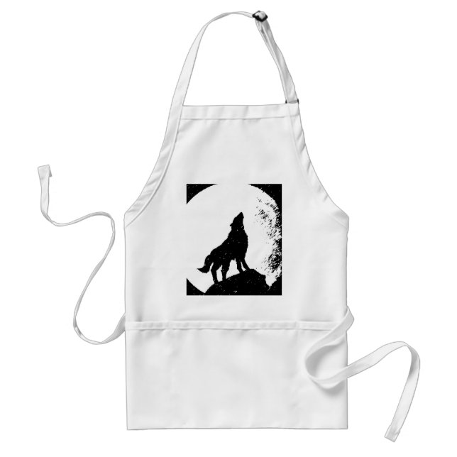 Avental Wolf & Moon Silhoutte (Frente)