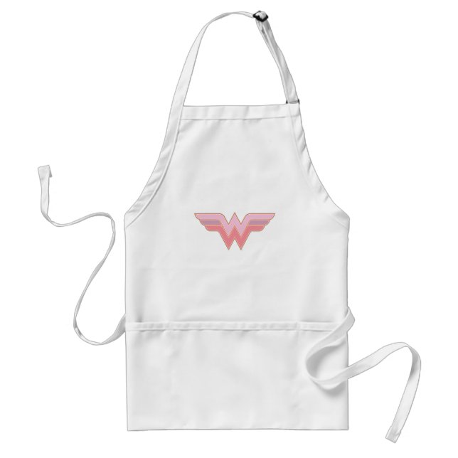 Avental Wonder Woman Pink and Orange Mesh Logo (Frente)