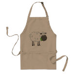 Avental Wooly Sheep Apron<br><div class="desc">Esta design é uma ovelha vagabunda. As ovelhas estão no estilo cartoon e têm muita lã. Esta design de ovelha parva parece excelente neste Apron</div>