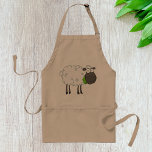 Avental Wooly Sheep Apron<br><div class="desc">Esta design é uma ovelha vagabunda. As ovelhas estão no estilo cartoon e têm muita lã. Esta design de ovelha parva parece excelente neste Apron</div>