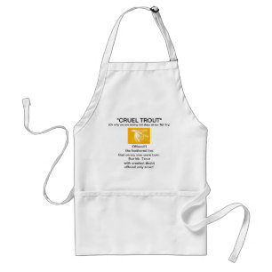 Avental "Yellow Midge Wet Fly-Cruel Trout" Apron