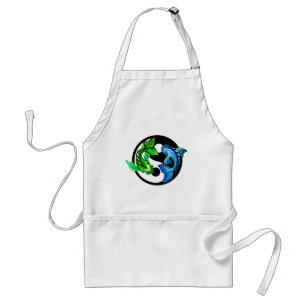 Avental Yin-Yang Koi Design