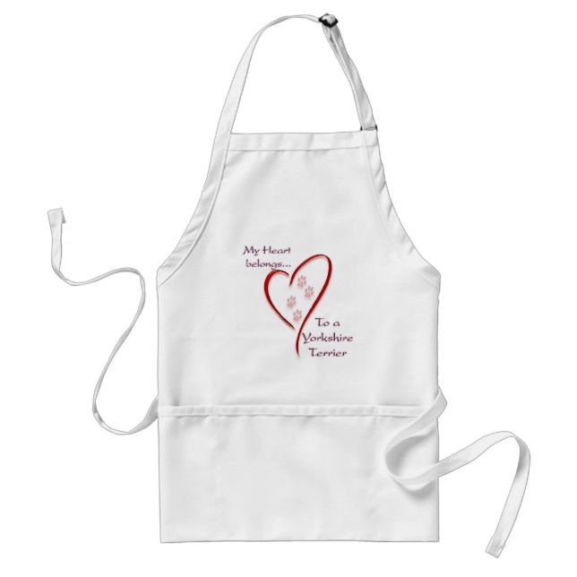 Avental Yorkshire Terrier Heart Pertence (Frente)