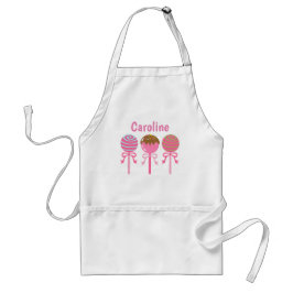 Avental Yummy Pink Cake Pop Personalizado Apron