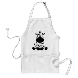 Avental Zebra Cute Animal Stripes Selva Safari Whimsical
