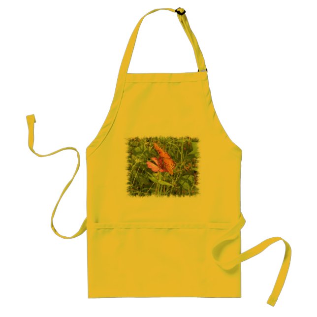 Avental Zinnia e borboleta Apron (Frente)