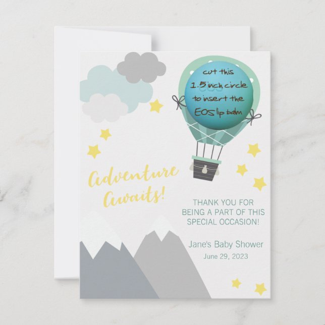 Aventura Aguarda! Favor do Balm de Lip EOS do chá  (Frente)