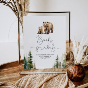 Aventura aguarda livros de urso para Poster bebê