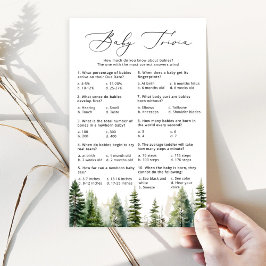 Aventura aguarda o jogo da trivia do bebê da flore