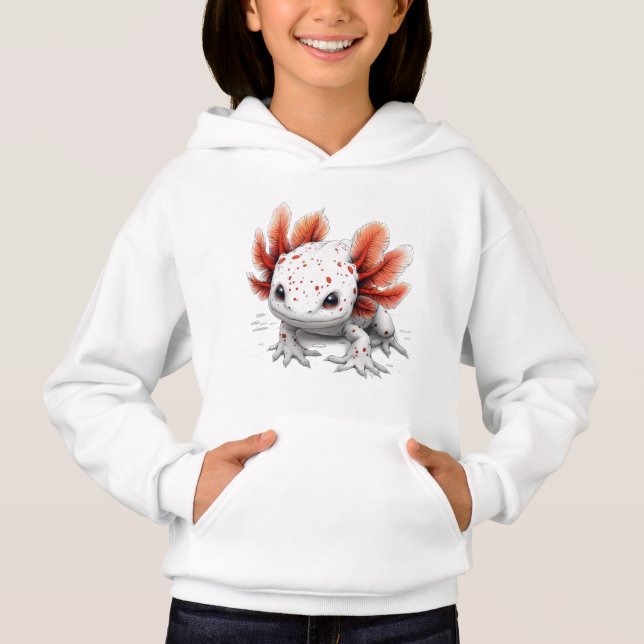 "Aventura Axolotl" 🌟 Hoodie 🐾 (Frente)