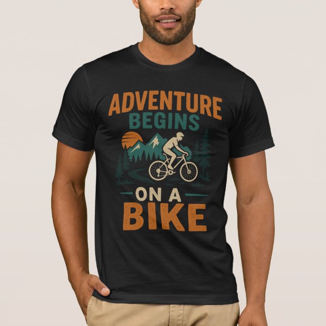 Aventura começa numa camisa de bicicleta (Frente)