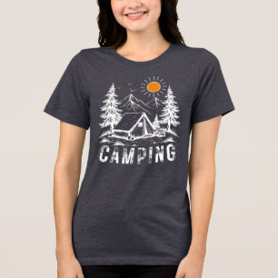 Aventura de Campanha Montanhas, tenda e natureza