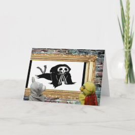 Aventura de Halloween. Cartão de Boas Festas