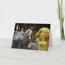 Aventura de Halloween. Cartão de Boas Festas