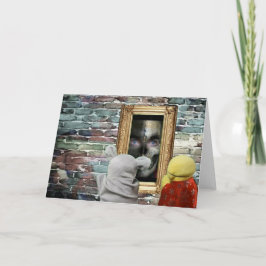 Aventura de Halloween. Cartão de Boas Festas