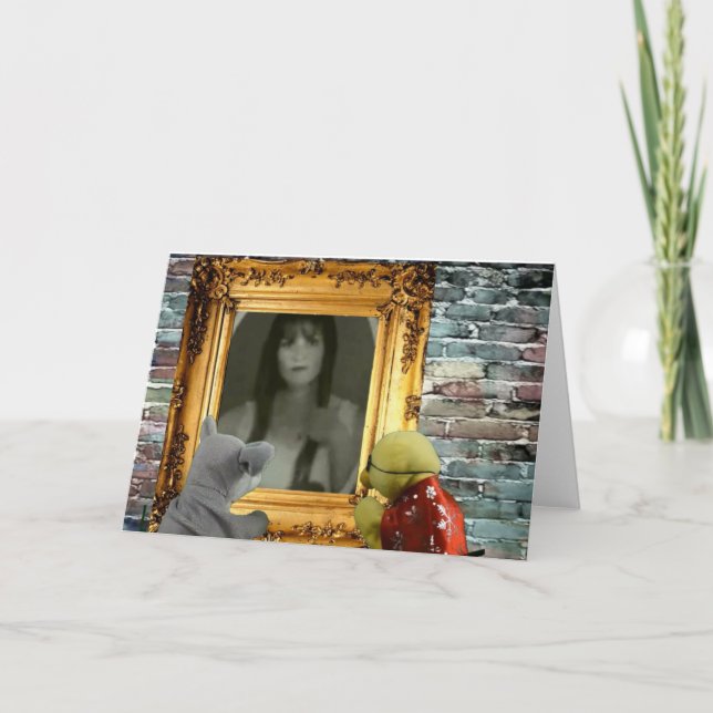 Aventura de Halloween. Cartão de Saudação (Frente)