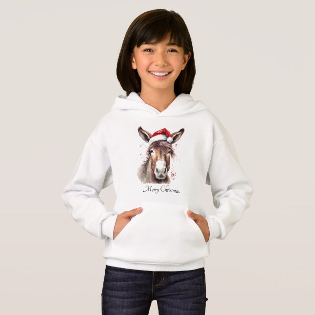 Aventura de Natal de Burro Alegre Roupas (Frente Completa)