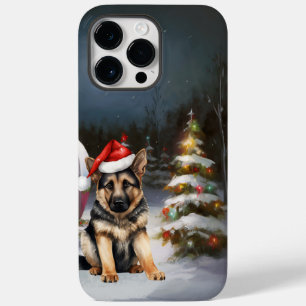 Aventura de Natal do Caravan, German shepherd de i