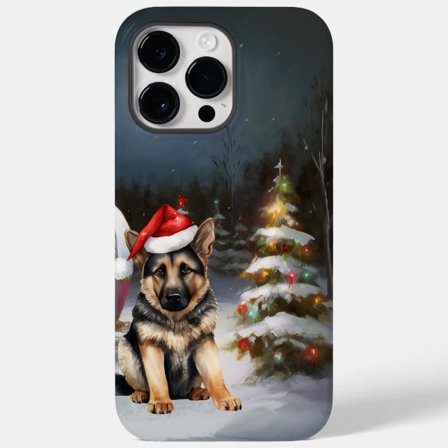 Aventura de Natal do Caravan, German shepherd de i (Verso)