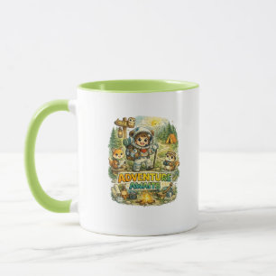 Aventura Espera Caneca de Café de Acampamento Fofa