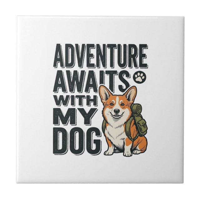 Aventura Espera Com Meu Cachorro Design de Caminha (Frente)
