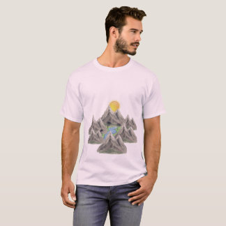 Aventura na Montanha – Camiseta de Natureza em Aqu