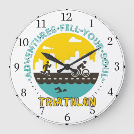 Aventura preencha a sua alma Relógio de Parede Acr