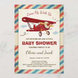 Aventura Viagem de Convite de Chá de fraldas de Av