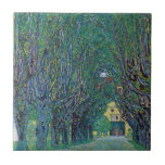 Avenue in Schloss Kammer Park por Gustav Klimt<br><div class="desc">Avenue In Schloss Kammer Park (1912) por Gustav Klimt é uma pintura de simbolismo de arte da Era Vitoriana. Uma vista exterior de um castelo no final de uma longa rua arborizada cercada por belos primavera jardins. Schloss Kammer é um castelo cercado pela água do lago Attersee, no alto da...</div>