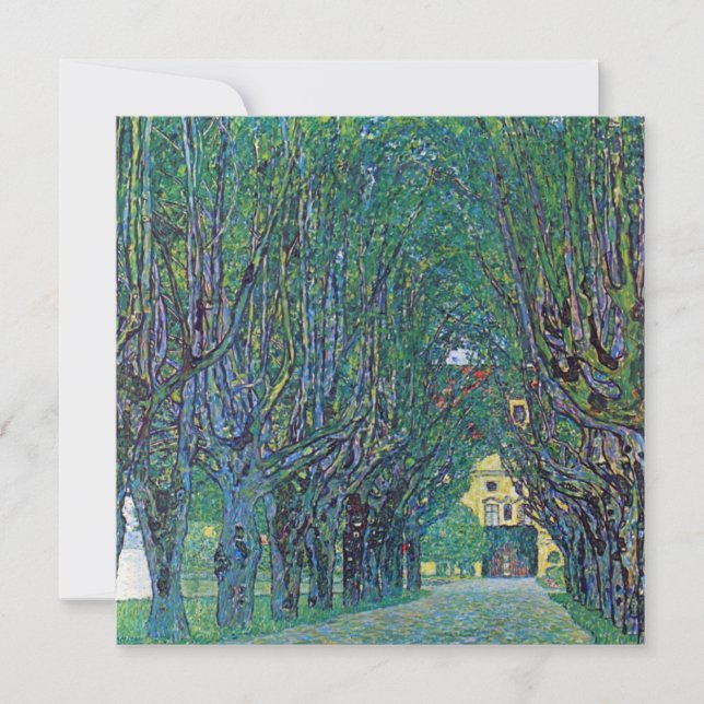 Avenue in Schloss Kammer Park por Gustav Klimt (Frente)