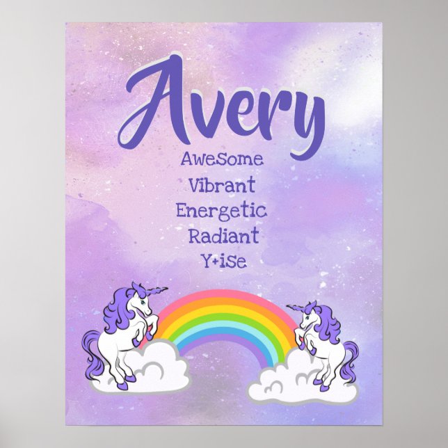 Avery Name Poster (Frente)