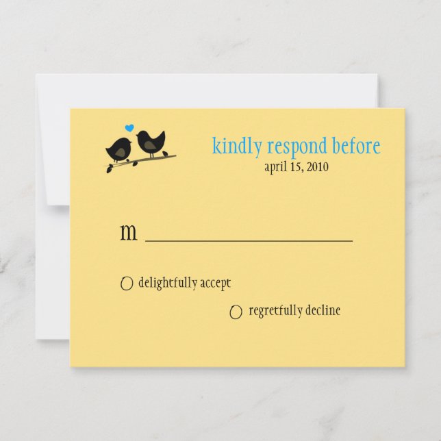 aves amarelas rsvp (Frente)