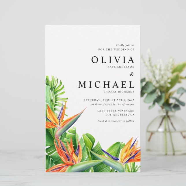 Aves Aquáticas de Casamento do Paraíso (Em pé/Frente)