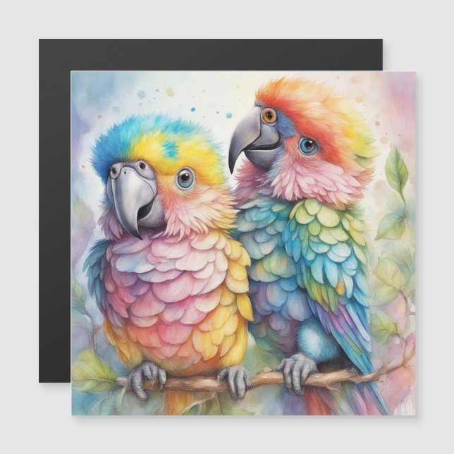 Aves Arco-Íris Partes 1 (Frente/Verso)