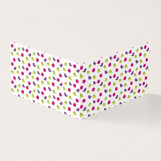 Aves brancas e coloridas (Exterior)