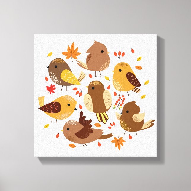 Aves de canvas (Frente)