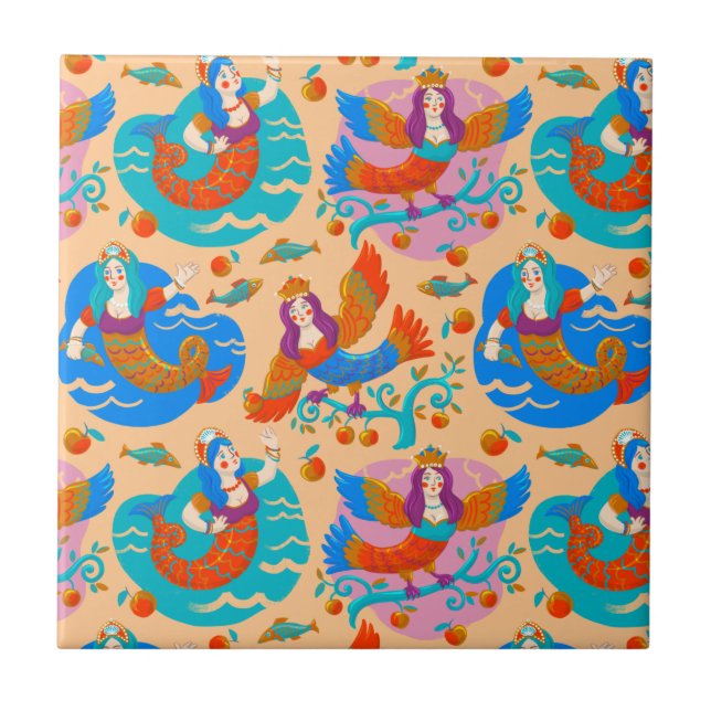 Aves de capoeira e sereias (Frente)