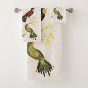 Aves de Capoeira Selvagem Bath Toalha Floral