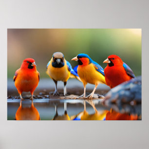 Aves de poster Art